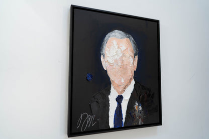 UNTITLED Portrait work (George W Bush) contemporary painting art