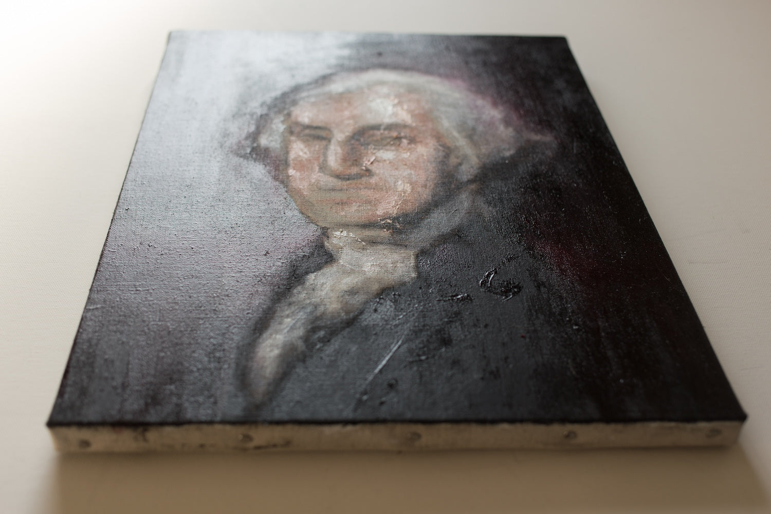 UNTITLED Portrait work (George Washington) contemporary painting art