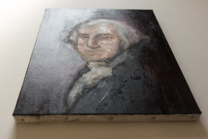 UNTITLED Portrait work (George Washington) contemporary painting art