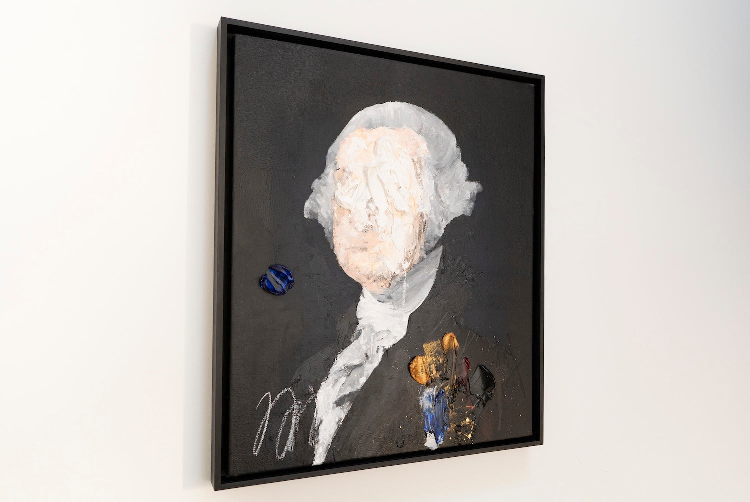 UNTITLED Portrait work (George Washington) contemporary painting art