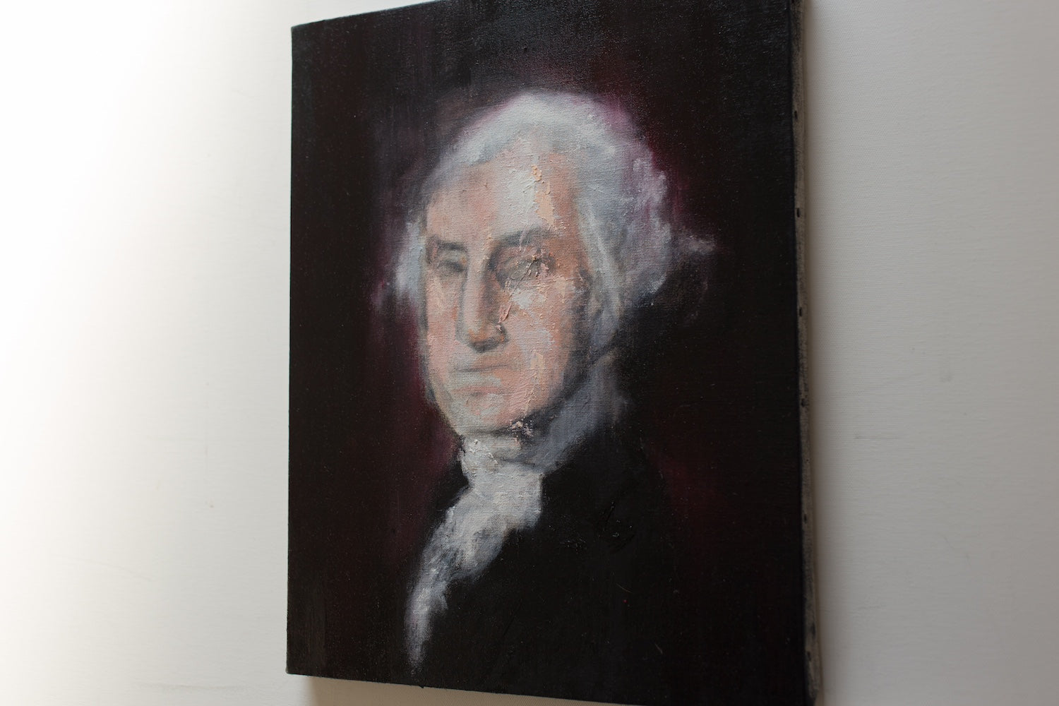 UNTITLED Portrait work (George Washington) contemporary painting art