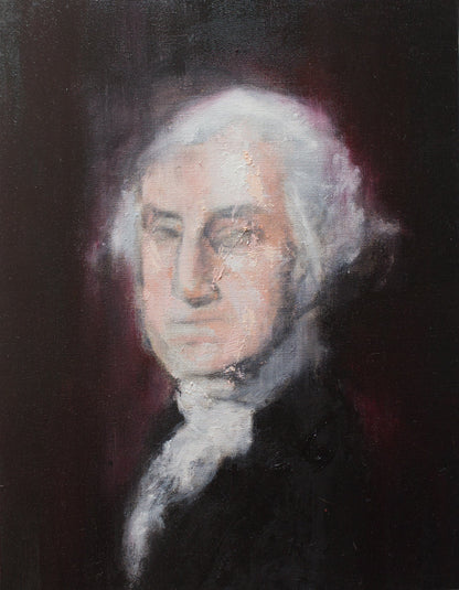 UNTITLED Portrait work (George Washington) contemporary painting art