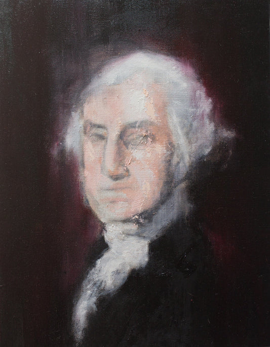 UNTITLED Portrait work (George Washington) contemporary painting art