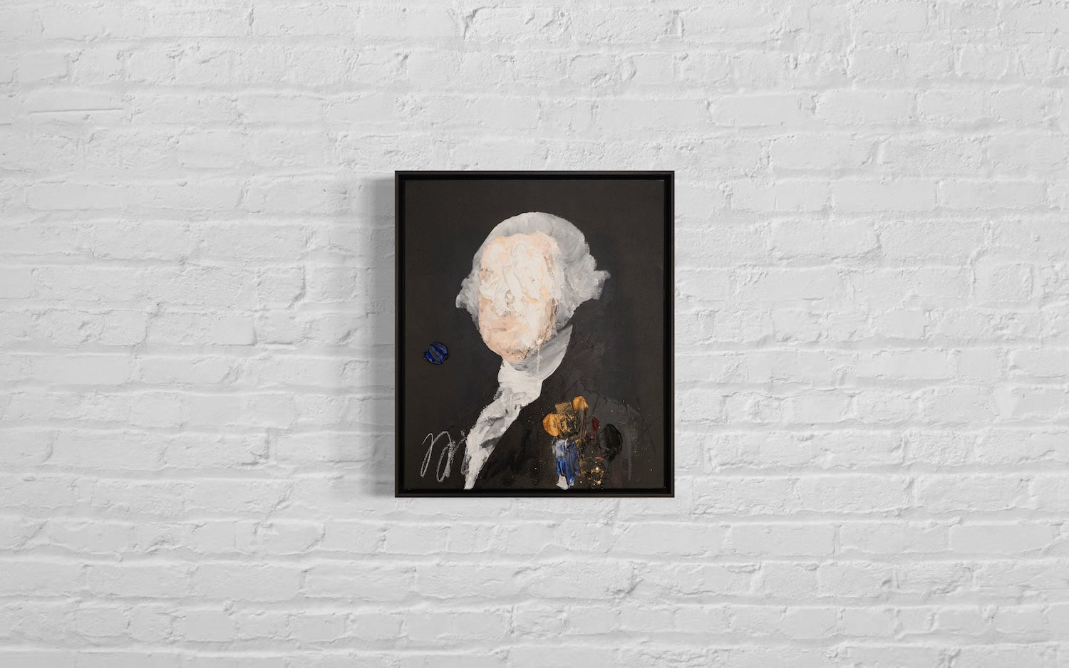 UNTITLED Portrait work (George Washington) contemporary painting art