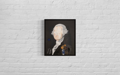 UNTITLED Portrait work (George Washington) contemporary painting art