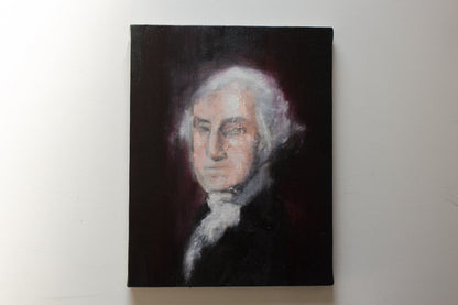 UNTITLED Portrait work (George Washington) contemporary painting art