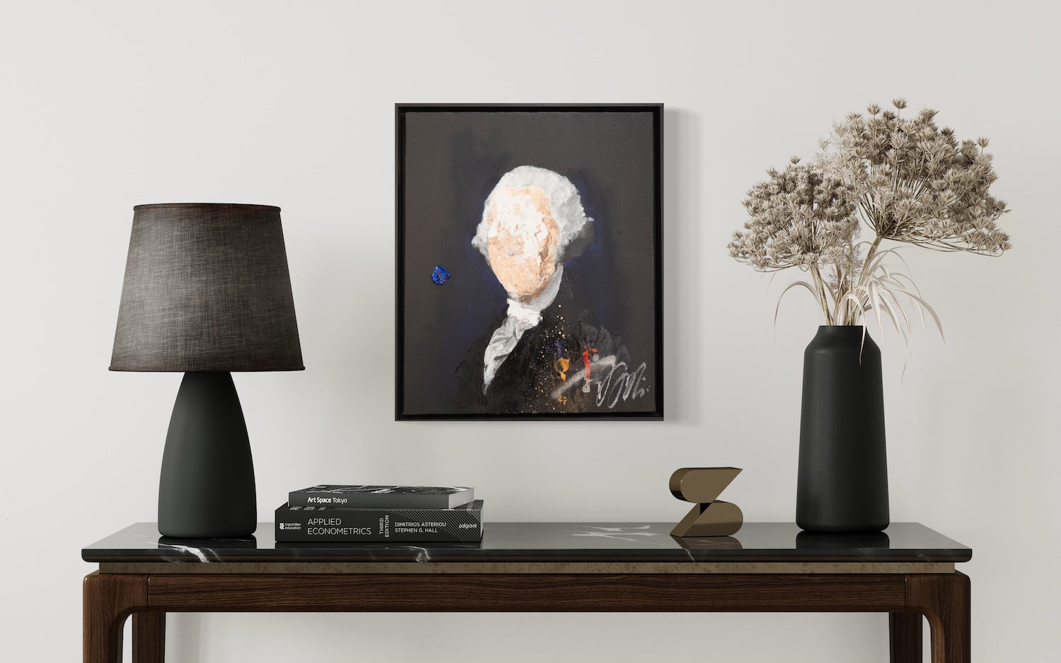 UNTITLED Portrait work (George Washington) contemporary painting art