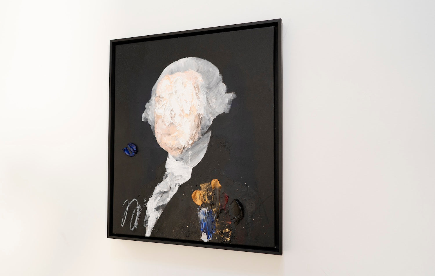 UNTITLED Portrait work (George Washington) contemporary painting art