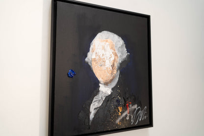 UNTITLED Portrait work (George Washington) contemporary painting art
