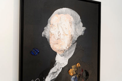 UNTITLED Portrait work (George Washington) contemporary painting art