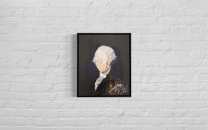 UNTITLED Portrait work (George Washington) contemporary painting art