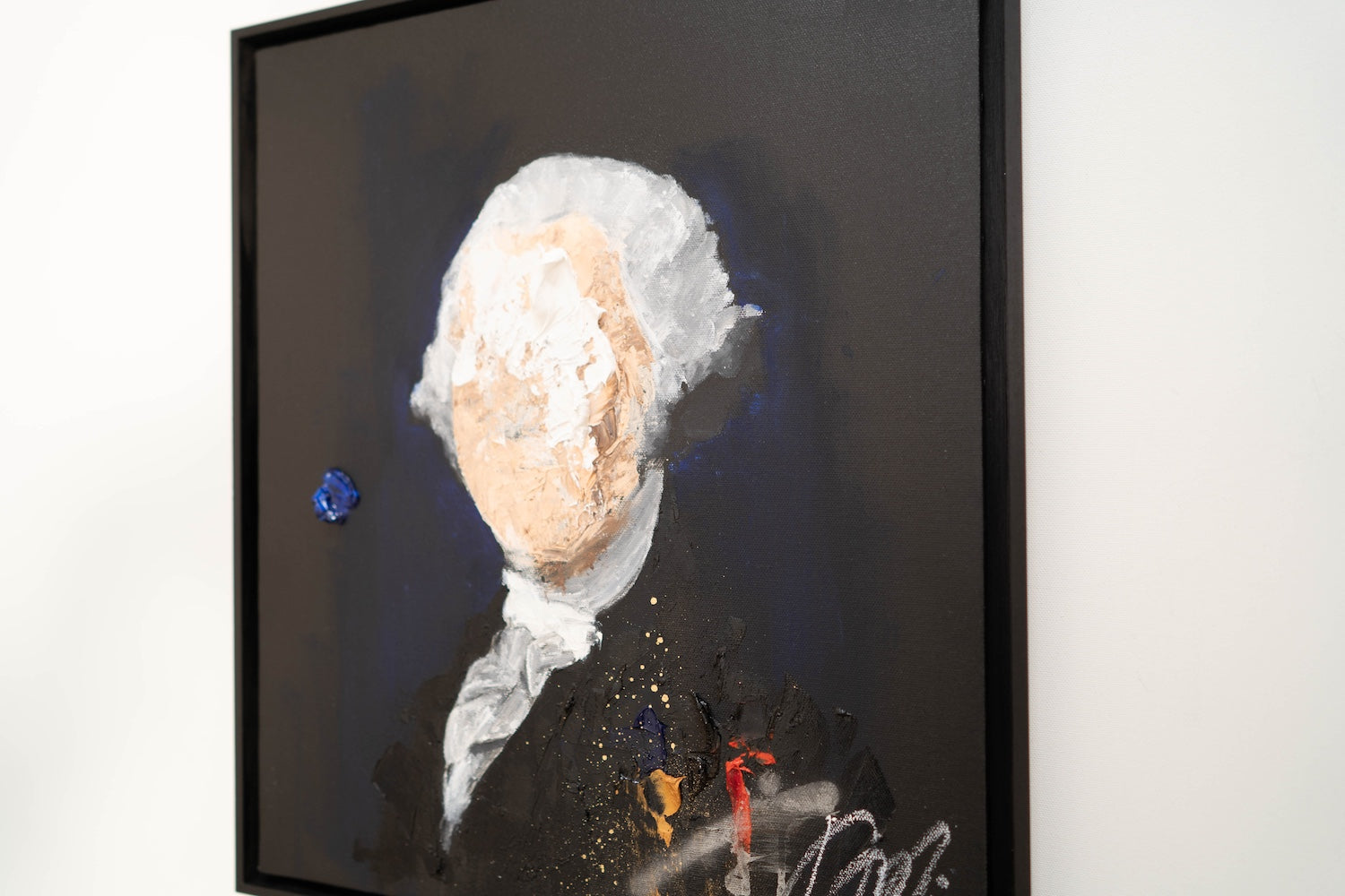 UNTITLED Portrait work (George Washington) contemporary painting art