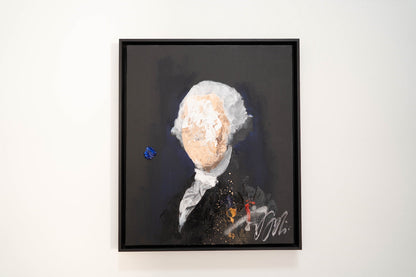 UNTITLED Portrait work (George Washington) contemporary painting art