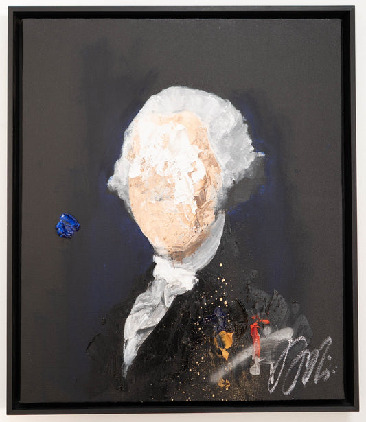 UNTITLED Portrait work (George Washington) contemporary painting art