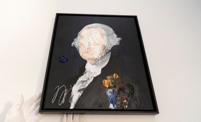 UNTITLED Portrait work (George Washington) contemporary painting art