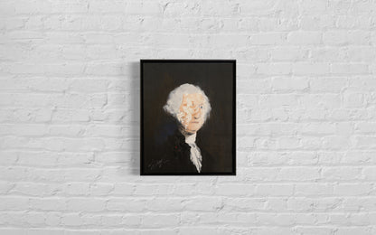 UNTITLED Portrait work(George Washington) contemporary painting art