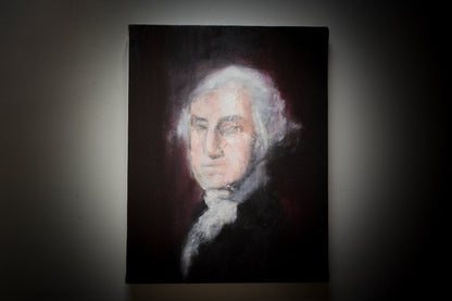 UNTITLED Portrait work (George Washington) contemporary painting art