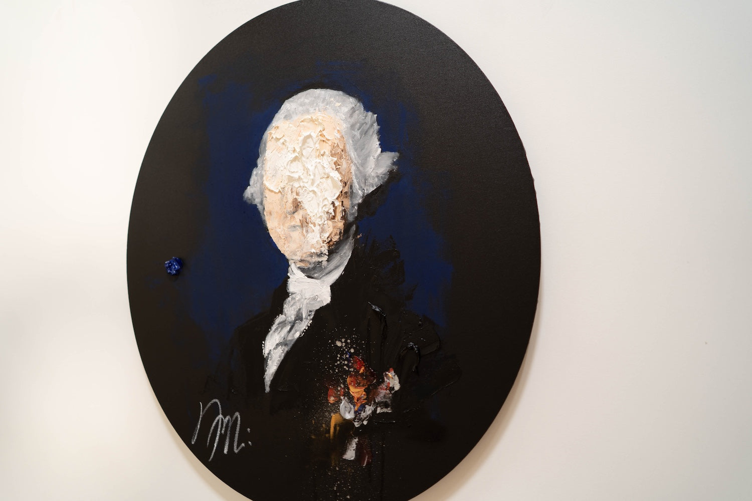 UNTITLED Portrait work (George Washington) contemporary painting art