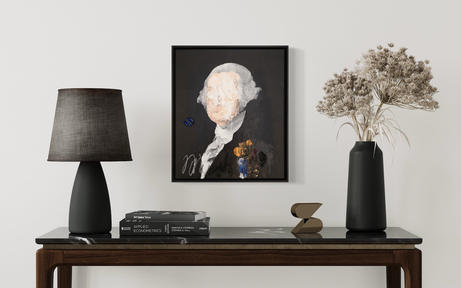 UNTITLED Portrait work (George Washington) contemporary painting art
