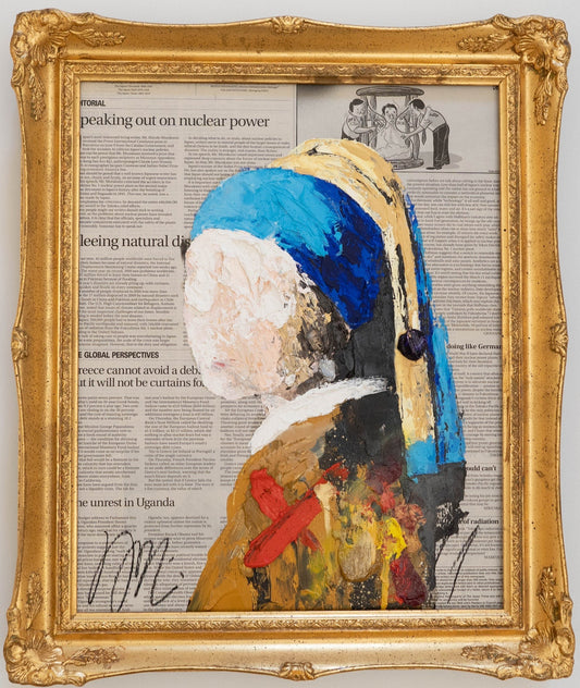 UNTITLED Portrait work (Girl with a Pearl Earring) contemporary painting art