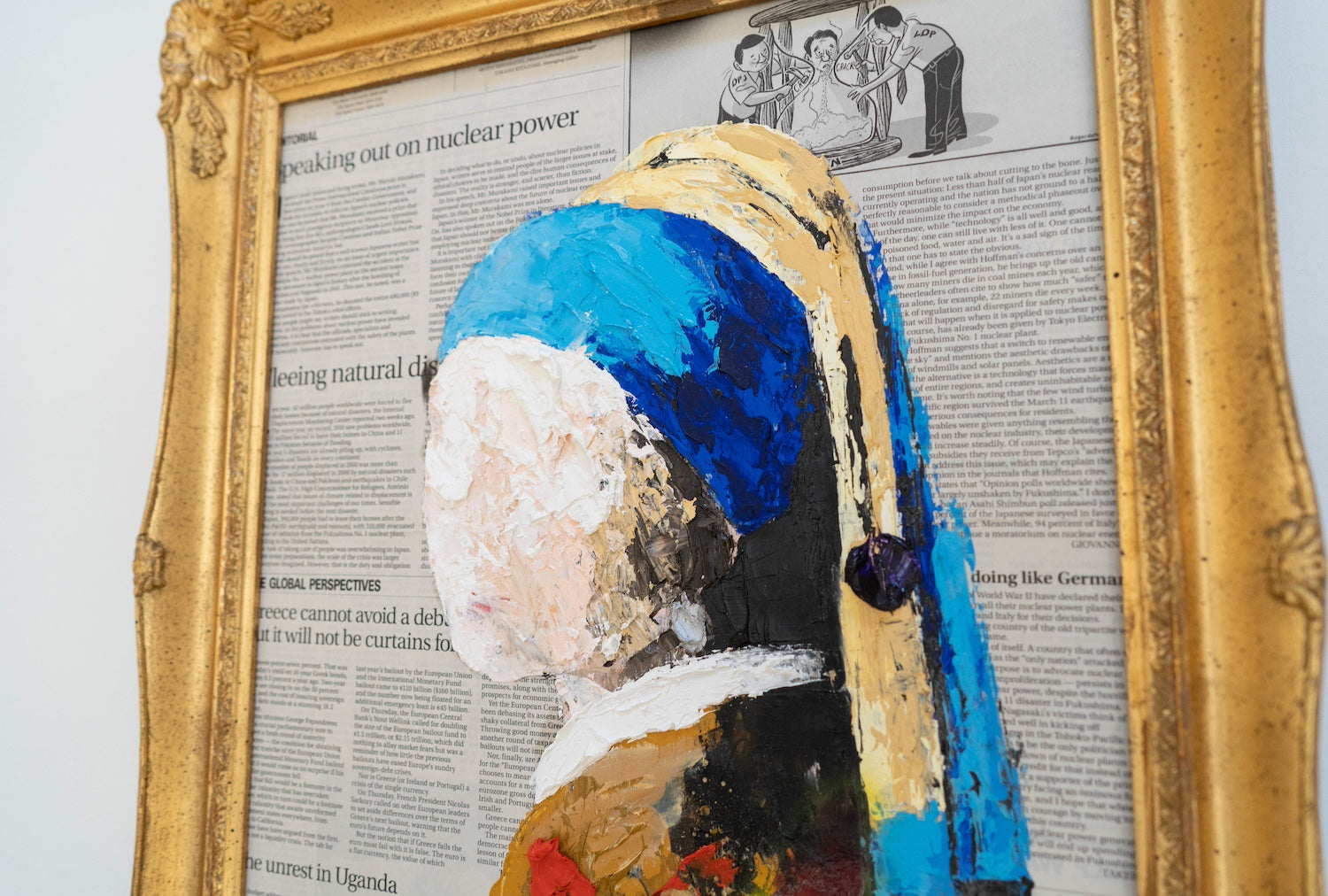 UNTITLED Portrait work (Girl with a Pearl Earring) contemporary painting art