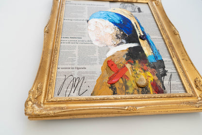 UNTITLED Portrait work (Girl with a Pearl Earring) contemporary painting art