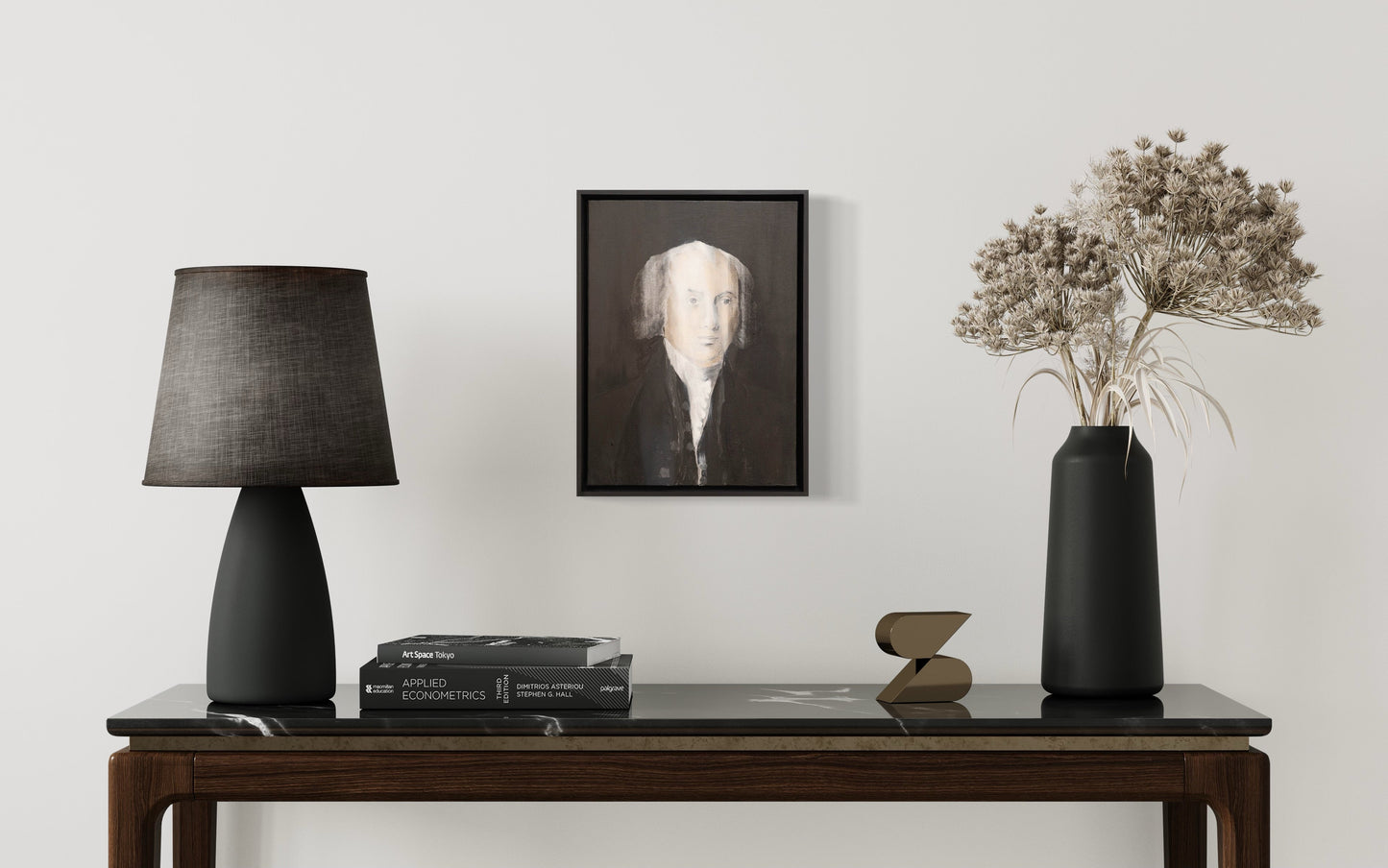 UNTITLED Portrait work (James Madison) contemporary painting art