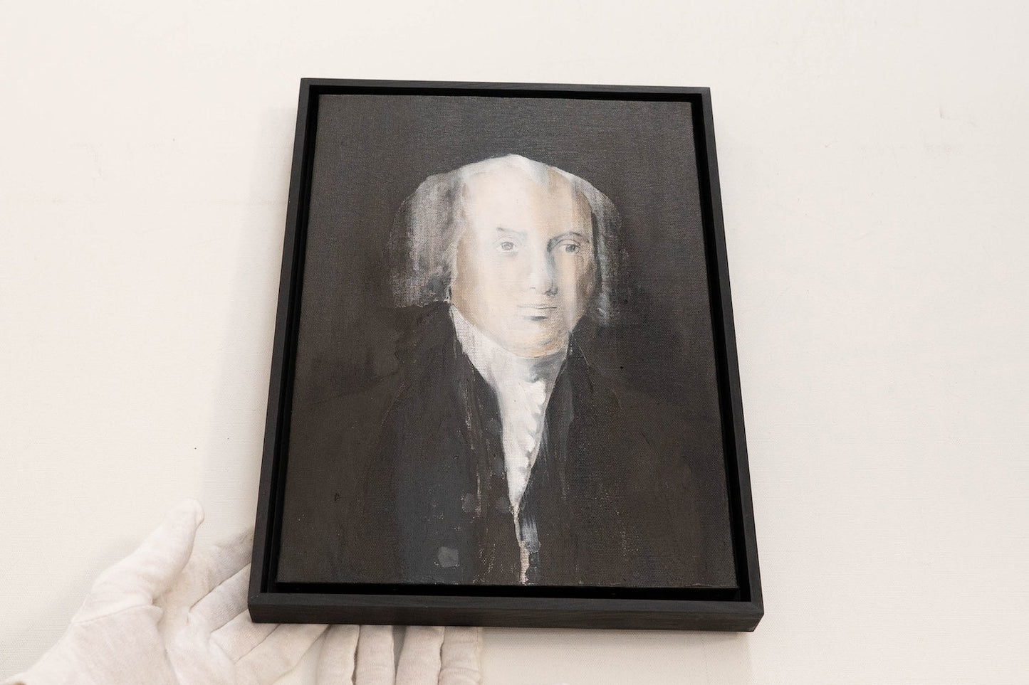 UNTITLED Portrait work (James Madison) contemporary painting art