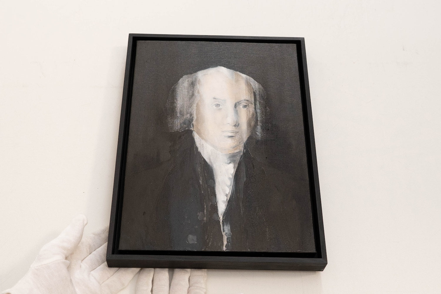 UNTITLED Portrait work (James Madison) contemporary painting art