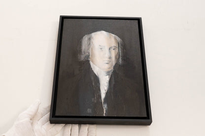 UNTITLED Portrait work (James Madison) contemporary painting art