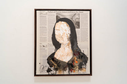 UNTITLED Portrait work (Mona Lisa) contemporary painting art
