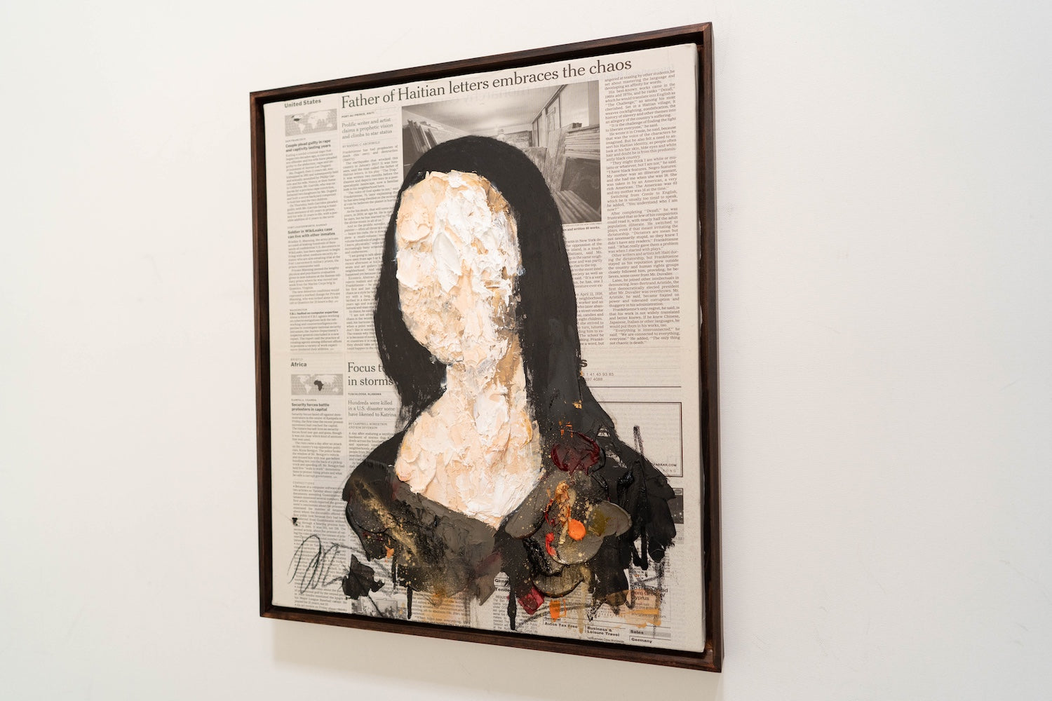 UNTITLED Portrait work (Mona Lisa) contemporary painting art