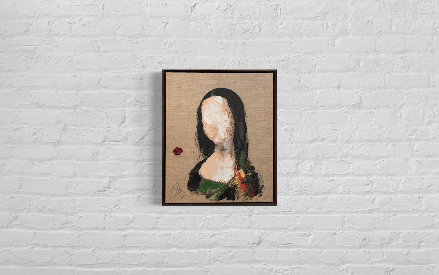 UNTITLED Portrait work (Mona Lisa) contemporary painting art