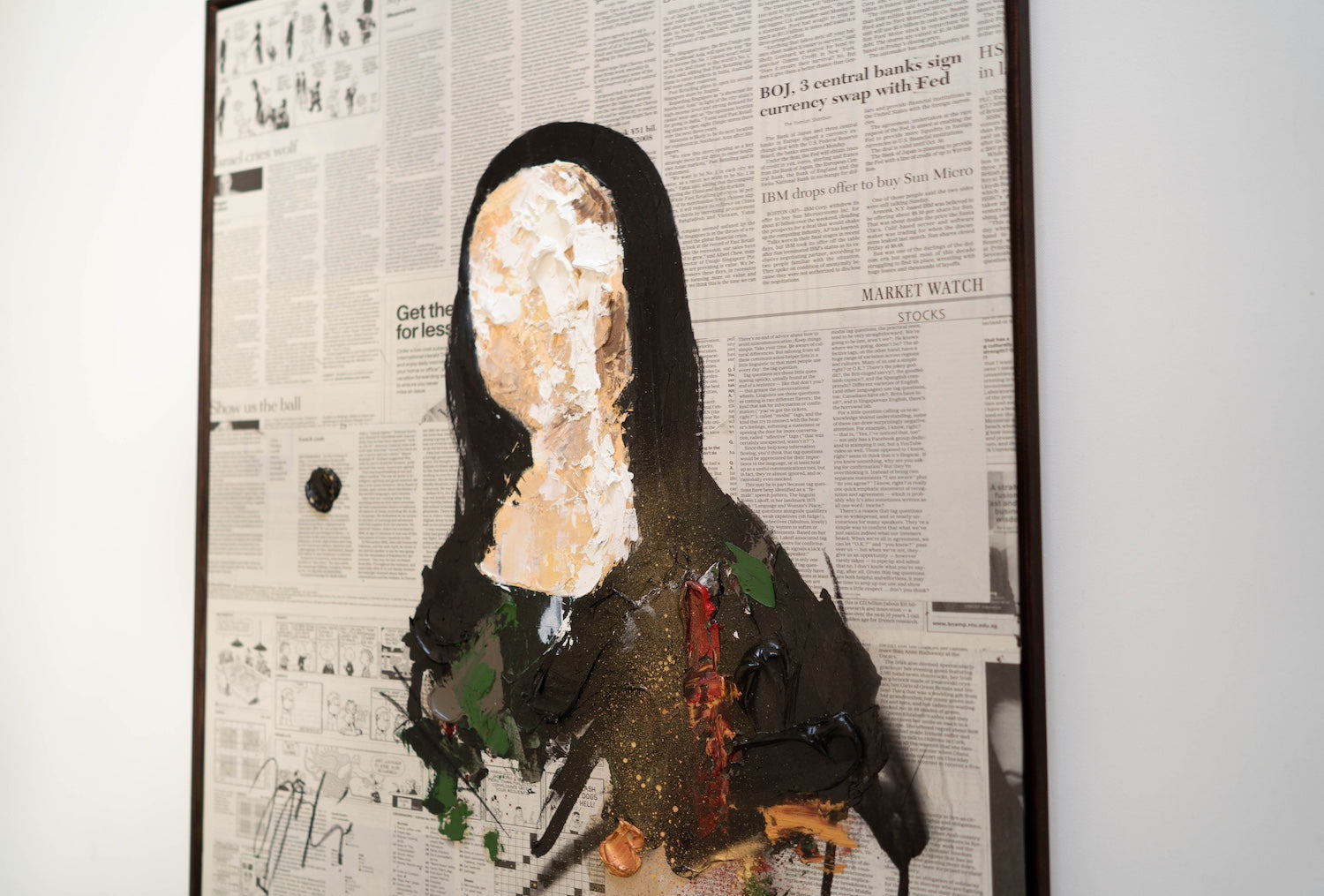 UNTITLED Portrait work(Mona Lisa) contemporary painting art