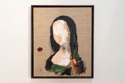 UNTITLED Portrait work (Mona Lisa) contemporary painting art