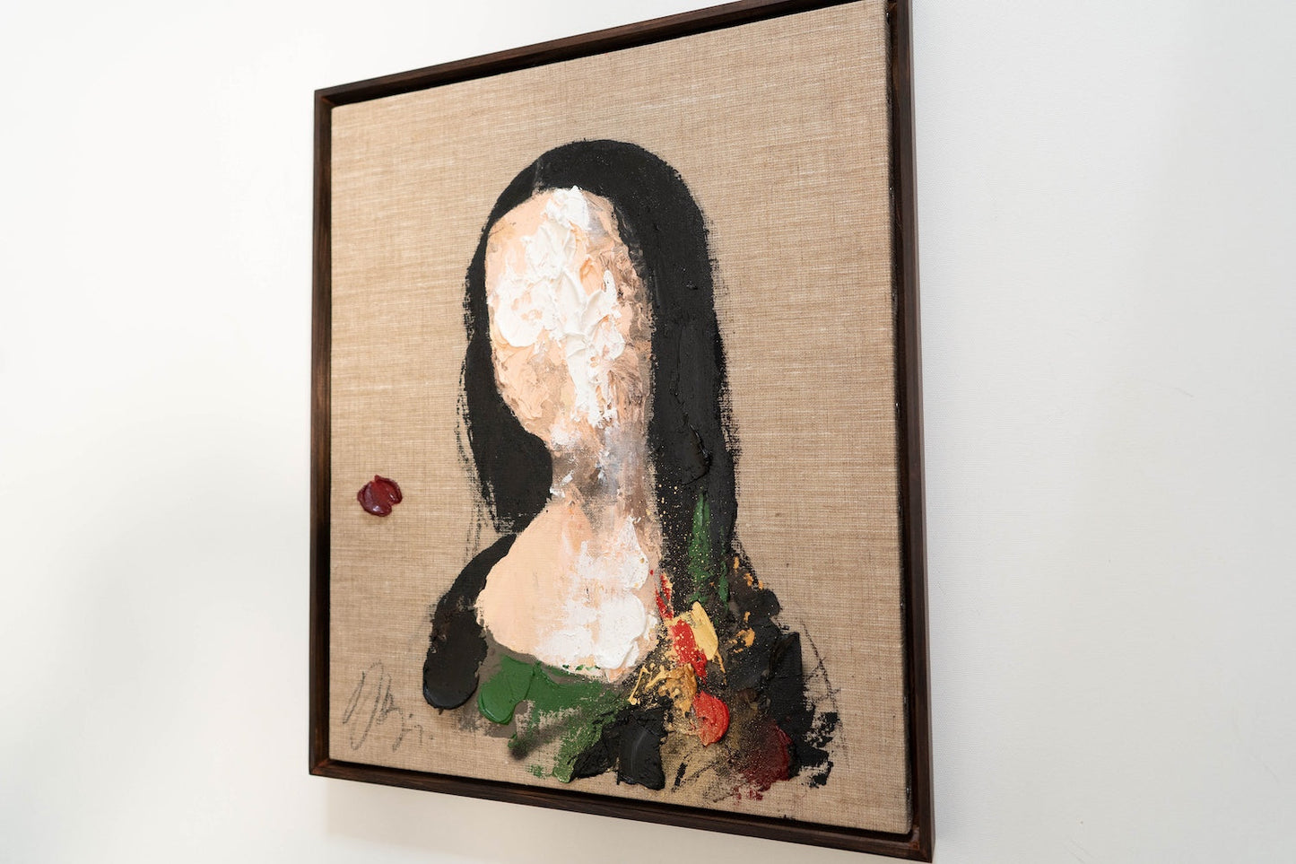 UNTITLED Portrait work (Mona Lisa) contemporary painting art