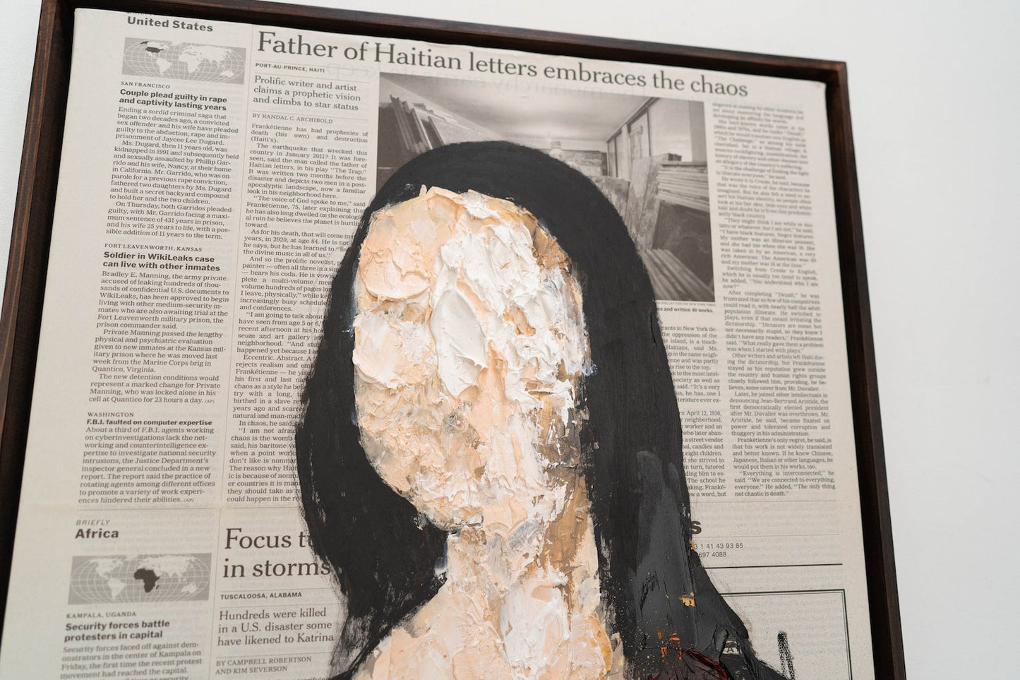 UNTITLED Portrait work (Mona Lisa) contemporary painting art