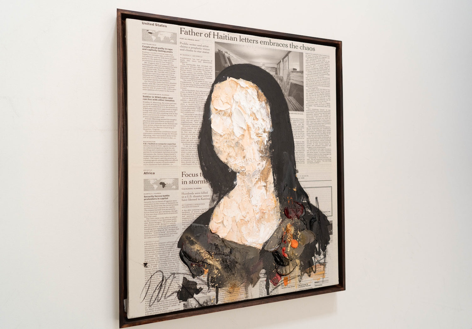UNTITLED Portrait work (Mona Lisa) contemporary painting art