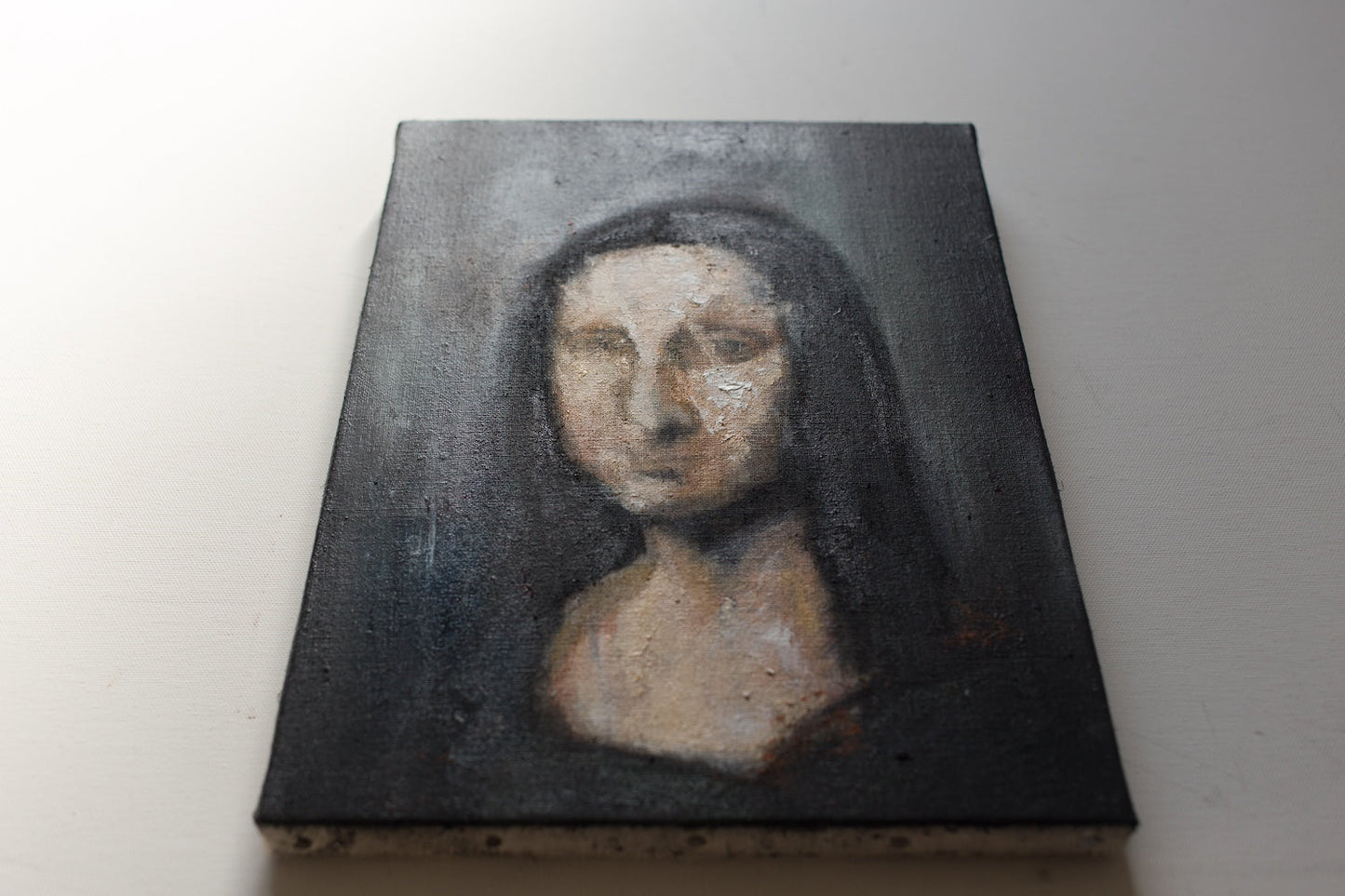 UNTITLED Portrait work (Mona Lisa) contemporary painting art