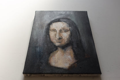 UNTITLED Portrait work (Mona Lisa) contemporary painting art