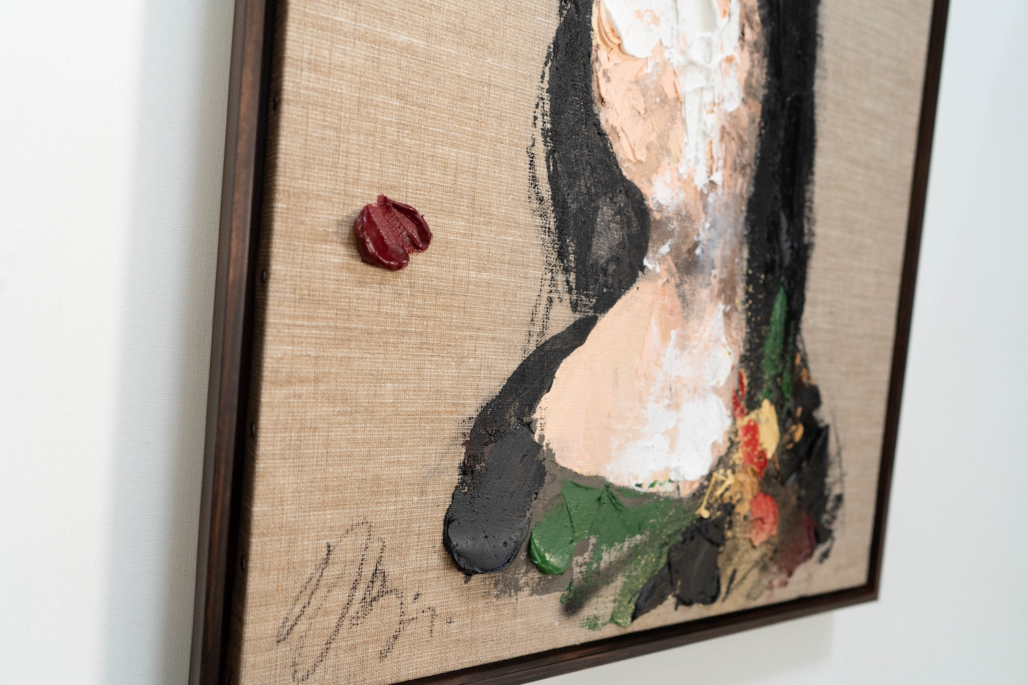 UNTITLED Portrait work (Mona Lisa) contemporary painting art