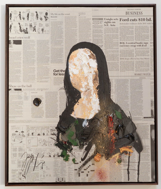 UNTITLED Portrait work(Mona Lisa) contemporary painting art