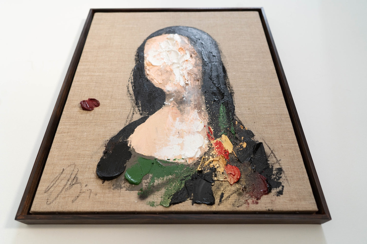 UNTITLED Portrait work (Mona Lisa) contemporary painting art