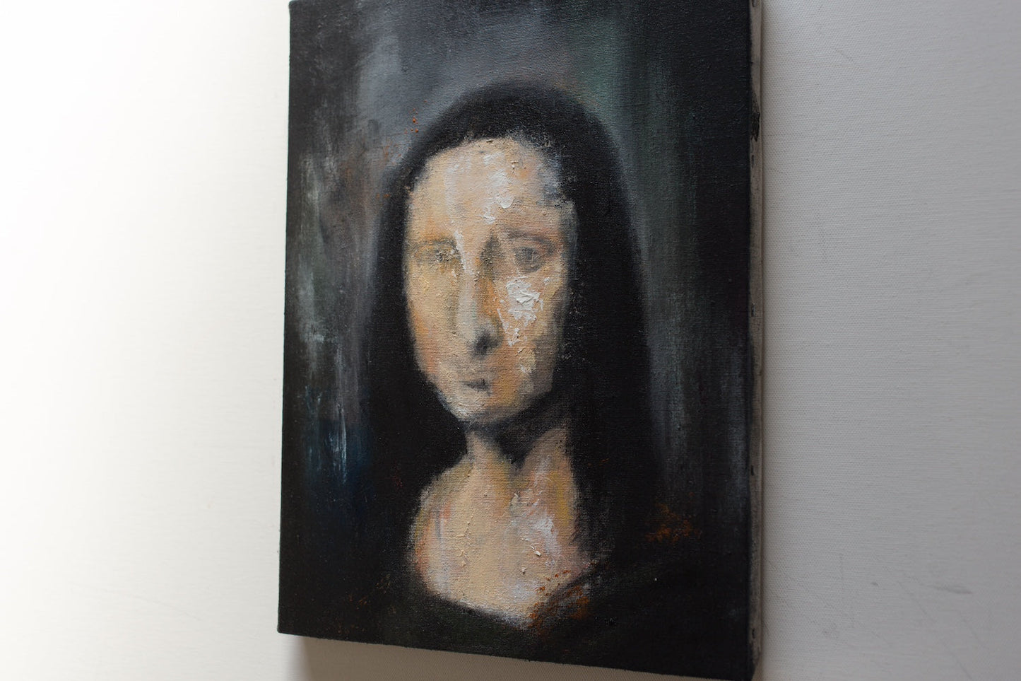 UNTITLED Portrait work (Mona Lisa) contemporary painting art