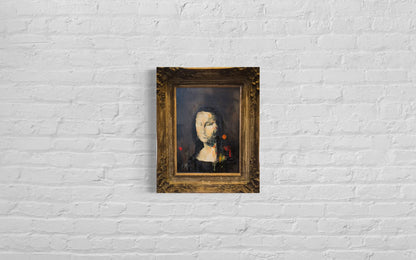 UNTITLED Portrait work (Mona Lisa) contemporary painting art