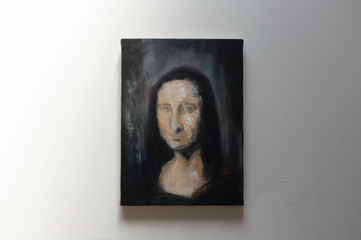UNTITLED Portrait work (Mona Lisa) contemporary painting art