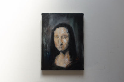 UNTITLED Portrait work (Mona Lisa) contemporary painting art