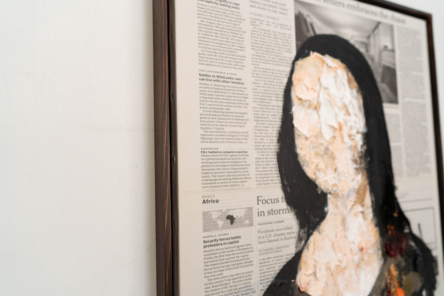 UNTITLED Portrait work (Mona Lisa) contemporary painting art