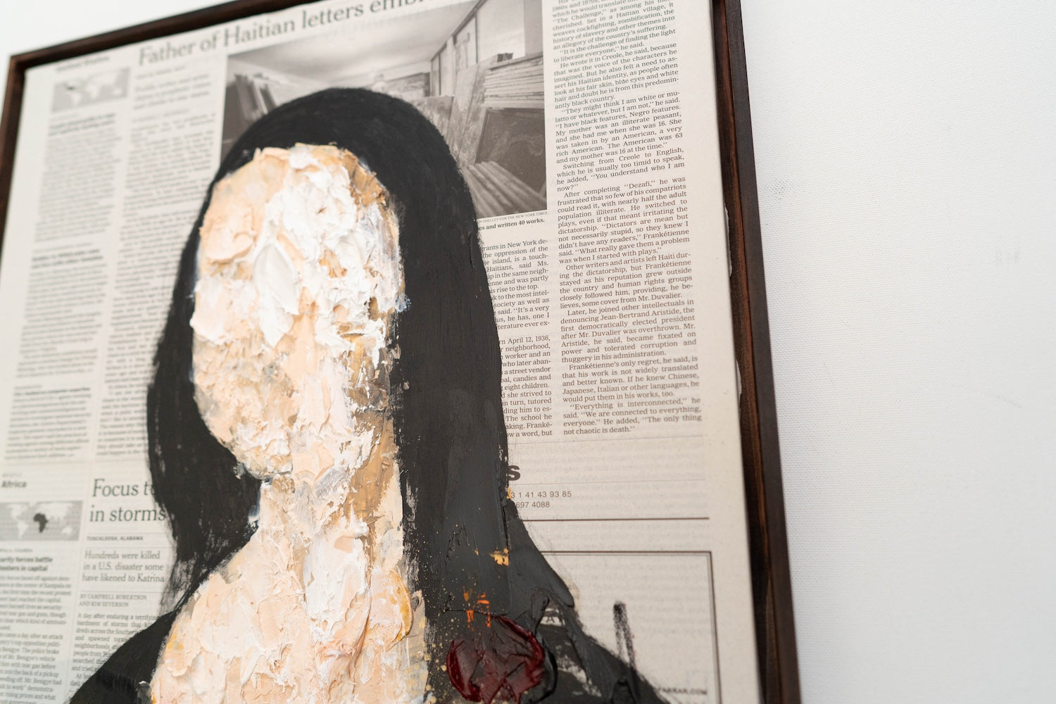 UNTITLED Portrait work (Mona Lisa) contemporary painting art