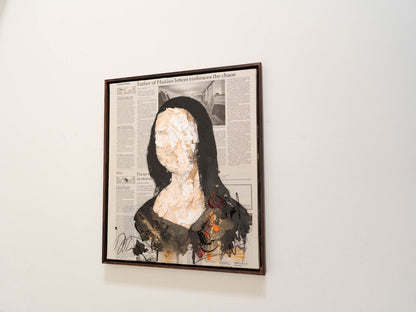 UNTITLED Portrait work (Mona Lisa) contemporary painting art